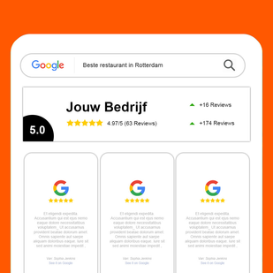 Kom hoger in Google