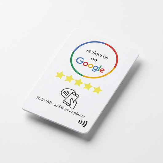Google Review Kaart – NFC-kaart voor Google reviews, geschikt voor kapper, fysio, garage en horeca
